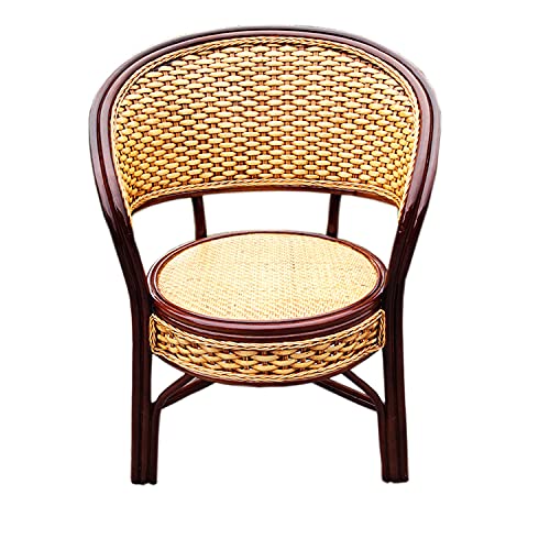 JHKGY Outdoor Club Chairs, Rattan Garden Chairs,Patio Balcony Furniture Dining Seats,All-Weather Wicker Chair,Outdoor Dining Chair for outside Pa