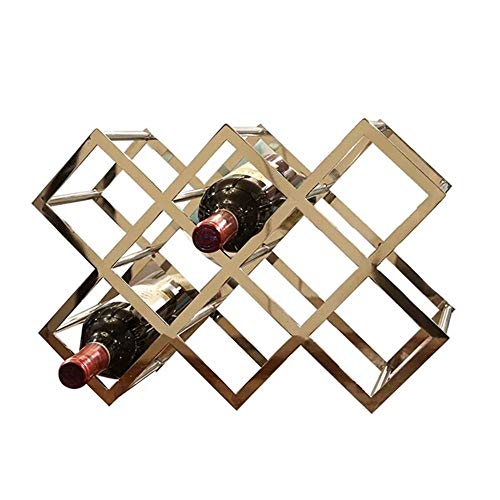 EYLINK Wine Racks,Wine Holder 8 Bottle Wine Rack -Iron Multi-Function Floor Wine Shelf Wine Cooler