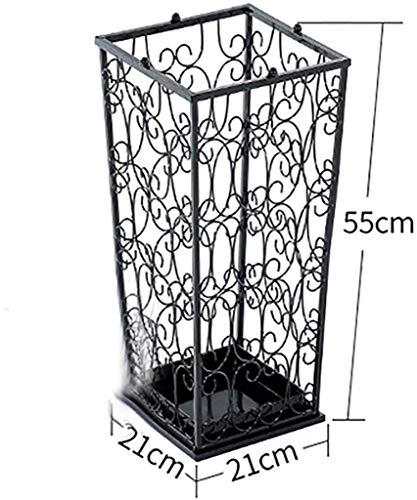 NEOCHY Umbrella Stand European Openwork Pattern Creative Wrought Iron Fashion Umbrella Stand Home Hotel Store Office Umbrella Storage Bucket