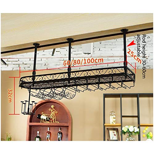 Simple Inverted Wine Rack Vintage Multi-Function Creative Living Room Display Wine Glass Holder Household Goblet Holder Adjustable Height Bar Res