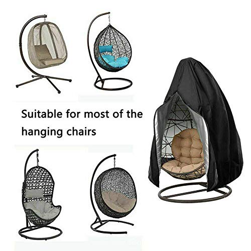CMY Garden Hanging Chair Cover, Patio Chair Dust Waterproof UV Protector Swing Chair Cover With Zipper For Outdoor Egg Chair, Swing Chair, Rattan