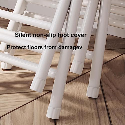 Folding Stool Metal Padded, Space Saving High Round Stool, Stackable Dining Chair Simple Portable Small Bench, For Breakfast, Office Stool, Foldi