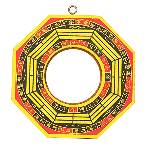 Pssopp Bagua Mirror, Vintage Chinese Feng Shui Mirror 4in-6in Convex Concave Mirror FengShui Taoist Instrument Mascot Buddism Taoist Mirror Prote