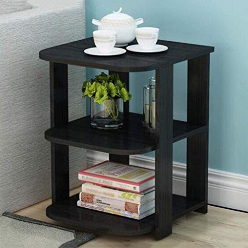 JYDQM Nightstand,Fashion Space Station Multi Tier Cubic Night Stand Storage Bedside Table,with 2 Tier Shelving End Lounge