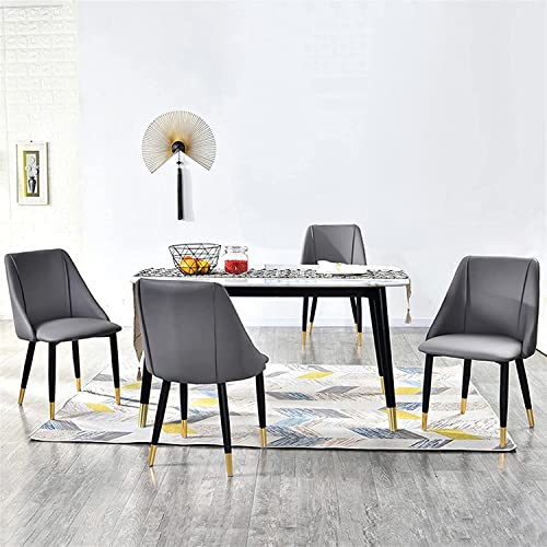 dining chair Office Reception Chairs Business Dining Chairs Set Kitchen Dining Chairs Set of 4 Matte Leather Upholstered Accent Chairs Modern Liv