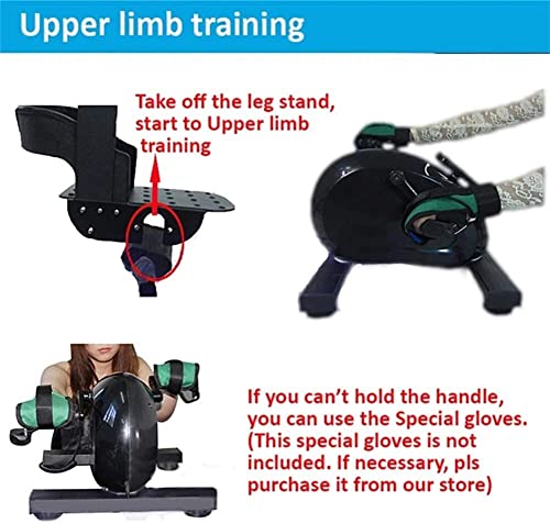 LUNEZY 100W Upper Lower Limbs Exercise BikeFitness Motorized Pedal Exercise Bike With Leg Protector Electronic Physical Therapy Rehab Bike Traine