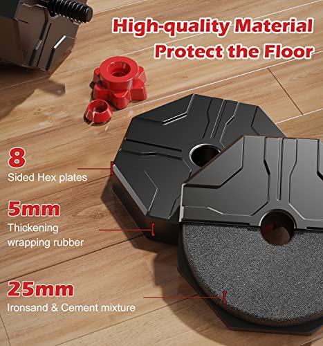 Prapark Adjustable Dumbbell Set - 22/44/66/88LB Free Weights Set with Connector - 4 in1 Weights Dumbbells Set Used as Barbell, Kettlebells, Push