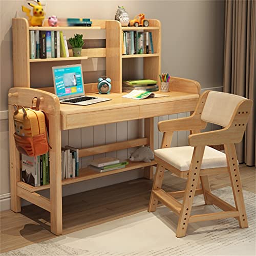 WALNUT Design Home Furniture Wooden Study Desk Office Desk With Storage Book Own Wooden Adjustable (Color : D, Size : 120cm)