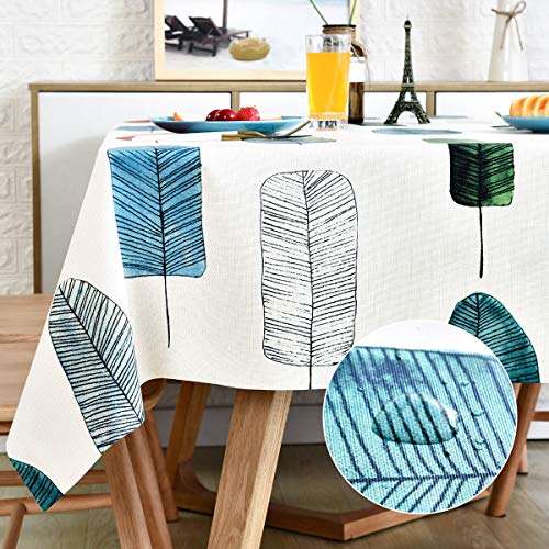 LOHASCASA Christmas Tablecloth Vinyl Oilcloth Tablecloth Small Rectangle Peva Vynle Wipeable PVC Waterproof Plastic Spill Proof Tablecloths Weigh