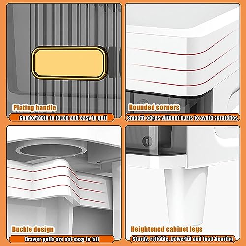 Narrow Dresser Storage Tower Stand, Bathroom Storage Cabinet Organizer, Bathroom Floor Cabinet Storage Cabinet with Drawers, Drawer Storage Tower