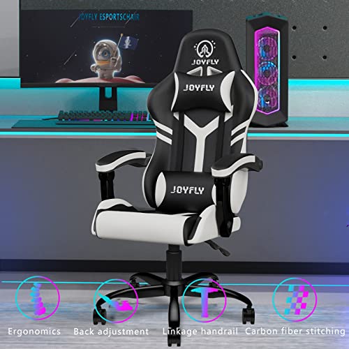 JOYFLY Gaming Chair for Adults, Gaming Chair Gamer Chair for Ergonomic Rotatable PC Computer Chair with Padded Armrests, for Boys Adults Teens(Bl