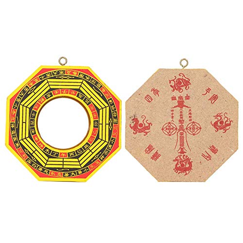Pssopp Bagua Mirror, Vintage Chinese Feng Shui Mirror 4in-6in Convex Concave Mirror FengShui Taoist Instrument Mascot Buddism Taoist Mirror Prote