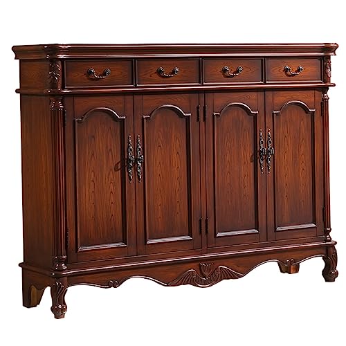 JYDQM Home Shoe Cabinet Solid Wood Locker Cabinet Vintage Storage Cabinet Door-to-door Shoe Cabinet