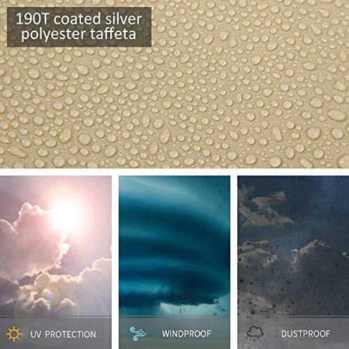 Nvanvmm Outdoor Folding Deck Chair Cover Waterproof Balcony Outdoor Folding Deck Chair Garden Sunbathing Deck Chair Cover