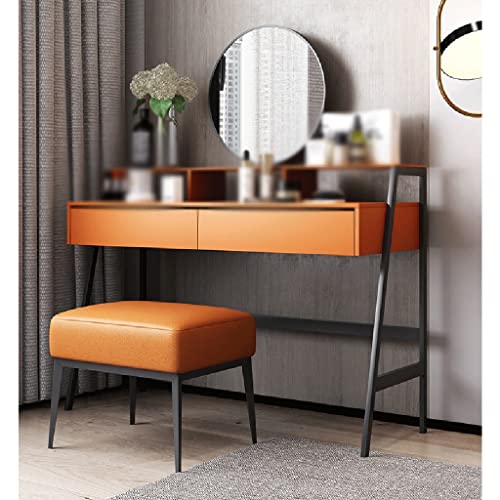 LUKEO Wooden Dressing Table Small Household Makeup Table Makeup Dressing Table (Color : 3-pack, Size : Light Grey)