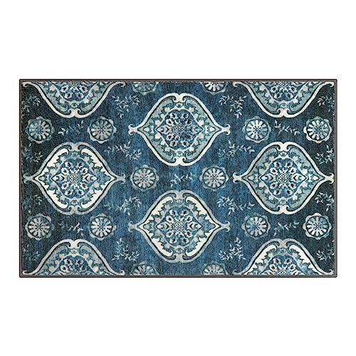 Collive Washable Indoor Door mat, Non Slip Retro Entryway Rug 20" x 32" Doormat Quick Absorbent Entrance Rug Distressed Front Door Mat, Welcome M