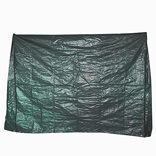 RAM ONLINE Heavy Duty Waterproof 3 Seater Swinging Garden Hammock Cover with Zip,L,Green,9653