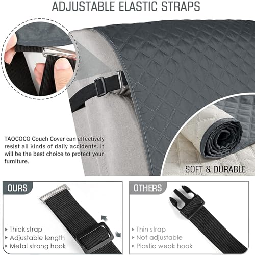 INEARZ Recliner Sofa Covers, Recliner Sofa Covers 3 Seater Waterproof Protector, Recliner Chair Cover For Armchairs With Side Pocket(3 Seater)