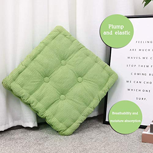 ASDF Garden Furniture Pad, Outdoor/indoor Water Thicken 2 Seater Bench And Patio Furniture Pad Cushion 45x45cm green-2