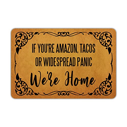 Front Door Mat Welcome Mat Sorry We're All Peopled Out Rubber Non Slip Backing Funny Doormat Indoor Outdoor Rug 24"(W) X 16"(L)