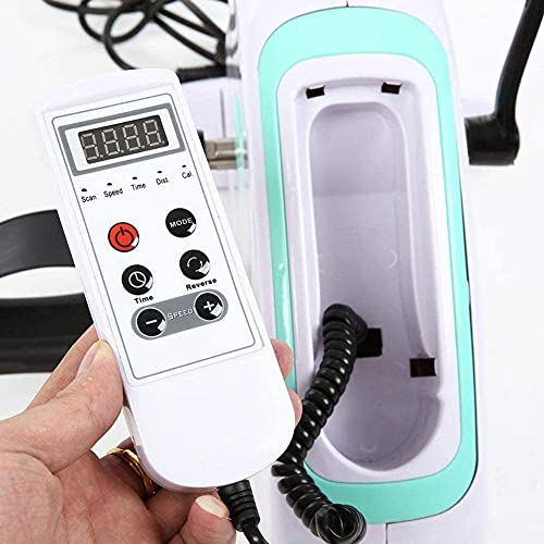 LUNEZY Electric Pedal Exerciser, Adjustable Portable Electric Mini Exercise Bike, for Arm and Leg Rehab Work-Out, with Remote Control (Electric P