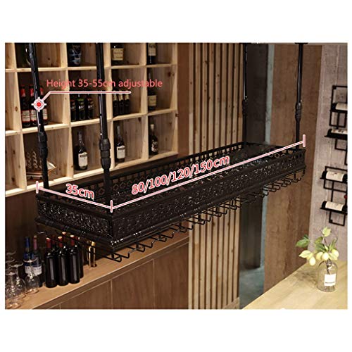 Stylish Simplicity Industrial Retro Wine Glass Stylish Simplicity Frame Iron Metal Inverted High Glass Rack Bar Restaurant Kitchen Floating Wine