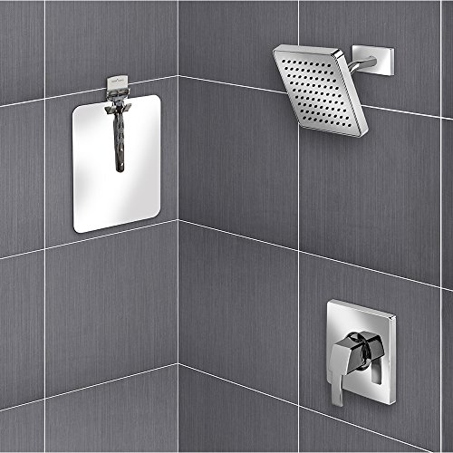 Croydex Shaving Shower Mirror, Acrylic, 202mm x 153mm x 2mm, 202mm x 153mm x 2mm