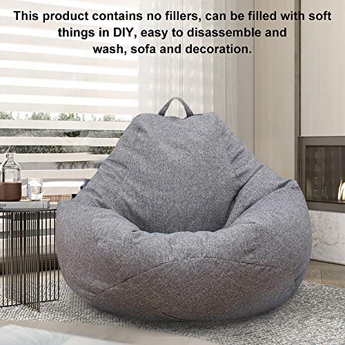 Jetcloud Bean Bag Chair Cover,Adults Large High Back Bean Bag Sofa Cover Recliner Gaming Storage Bag for Indoor Outdoor BeanBag Chair,No Filling