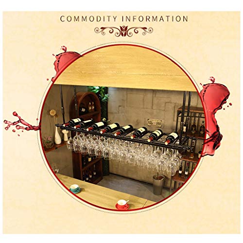 Stylish Simplicity Industrial Retro Wine Glass Stylish Simplicity Ceiling Wine Rack Living Room Bar Creative Display Goblet Rack Floating Wine Ra