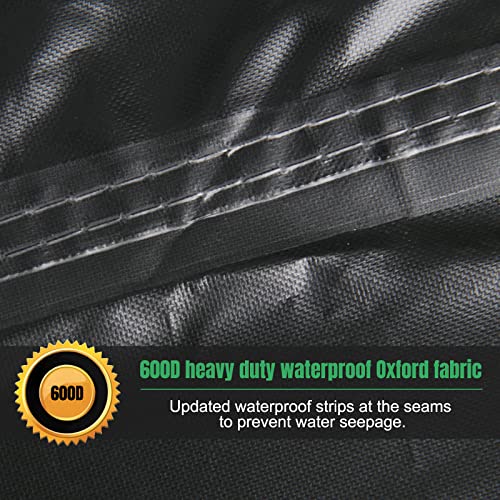 Garden Furniture Covers Waterproof Outdoor - 270 x 180 x 89cm Rectangular Rattan Patio Furniture Cover - Heavy Duty Large Protective Cover for Ou