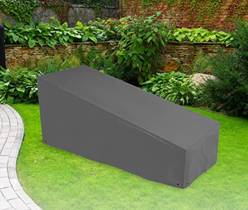 Bosmere Protector 6000 | Sun Lounger Garden Furniture Cover | L 175cm W 76cm H 76cm | 100% Waterproof, UV Protected, Heavy Duty 600D | 6 Year Gua