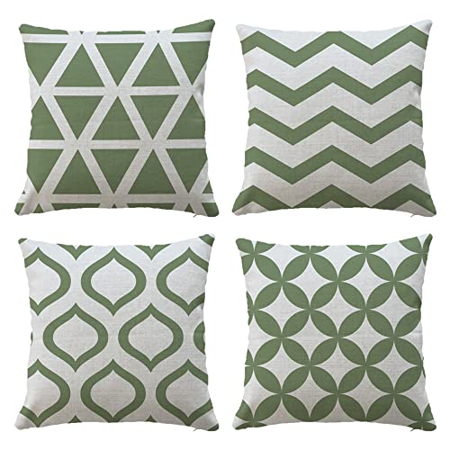 Hangood Waterproof Cushion Covers Outdoor Garden Geometry Set of 4pcs Throw Pillow Case Home Decorative Sofa Protectors Chair Living Room Yellow