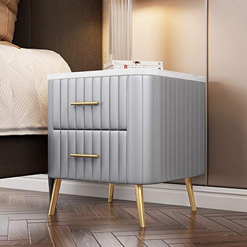 JYDQM European White Nightstand Simple Storage Cabinet Metal Storage Cabinet