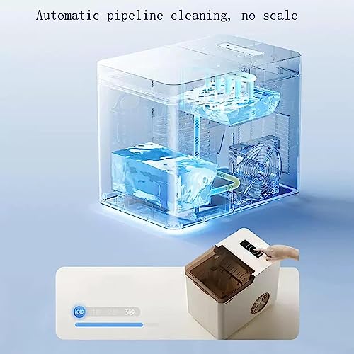 Shykey countertop ice machine Countertop Ice Maker, Ice Maker Machine 7 Mins 9 Bullet Ice, 30lbs/24Hrs, Portable Ice Maker Machine with Self-Clea