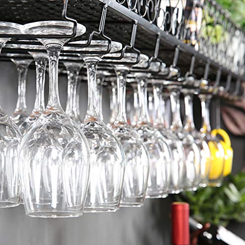 European Hanging Red Fashion Creative Wine Glass Rack Upside Down Wine Rack Bar Wrought Iron Goblet Rack Creative Wine Cabinet Decoration Hanger
