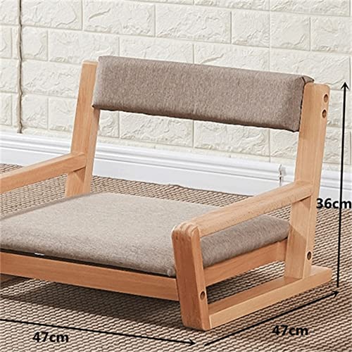 EODNSOFN Accent Chair Wood Legless Chair Floor Seating Great for Reading Watching TV Living Room Furniture