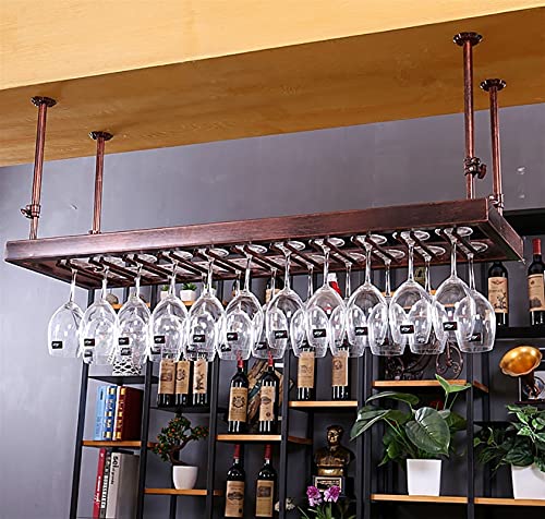 EYLINK Hanging Wine Rack, European Simple Creative Wine Rack, Home/Bar Counter/Wine Cabinet Adjustable Boom Wine Glass Holder, Upside Down Goblet