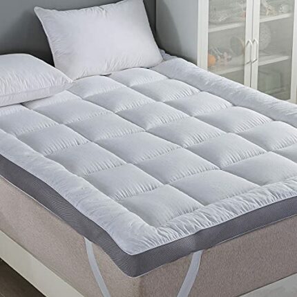 YZTEX Microfiber Mattress Topper 10cm ANTI ALLERGIC Ultra Air Flow Mattress topper, Anti-Slip Down Alternative Mattress Pad 3D Massage Bubbbles C