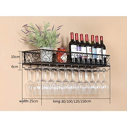Wall-Mounted Wine Glass Holder Metal Wrought-Iron Stylish Simplicity Household Goblet Rack Kitchen Cutlery Bottle Holder Glass Wine Glass Holder