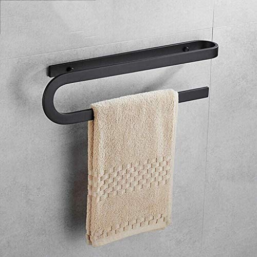 N/A Towel Bar Screws Mounting Towel Bars,Black Space Aluminum Towel Rack Kitchen Bathroom Towel Hanger Towel Rail
