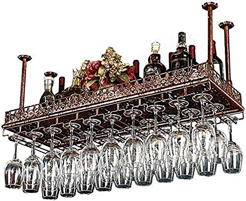 EYLINK Wine Racks,Wine Lovers/Wine Rack Simple Style Iron Hanging Wine Glass Rack Hanging Wine Bottle Holder Bar Creative Wine Rack Ceiling Decor