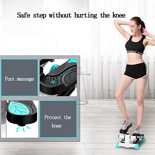 LLRYN Household Mute Stepper Hydraulic Mute Multifunctional Pedal Indoor Sports Stepper Leg (Color : Vert)