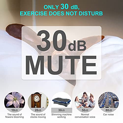 Vibration Plate Exercise Machine Whole Body Workout Vibration Platform w/ Bluetooth Speaker Remote Control Vibration Machine 5 Programs 180 Level