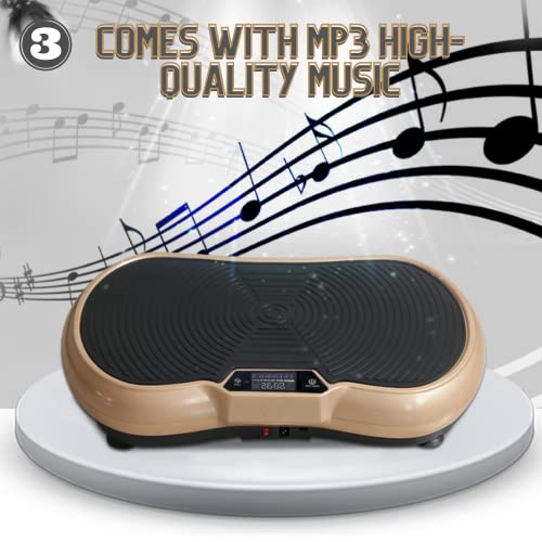 Cheery Whole Body Vibrating Platform with Balance Straps | Vibration Plate Exercise Machine | Easy Exercise Equipment at Home, Full Body Workout