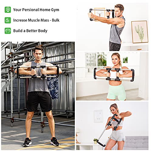 GOFITNESS Push Down Fitness Machine - Chest Expander at Home Workout Equipment, Arm Exerciser Portable Spring Resistance Exercise Gym Kit for Hom