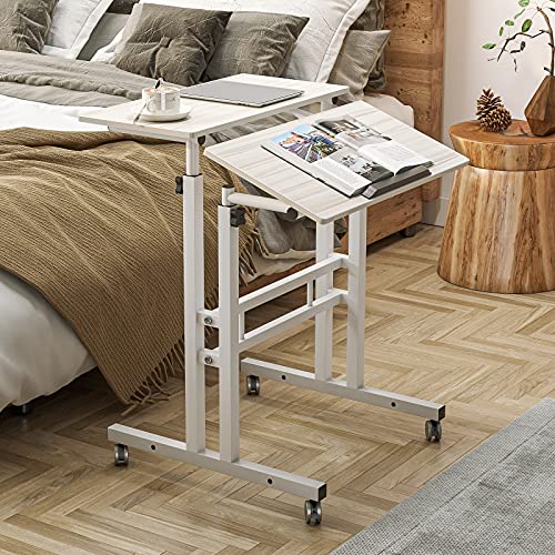 sogesfurniture Height Adjustable Stand up Desk Computer Stand Desk Home Office Desk with Standing and Seating,Maple BHUS-101-MP