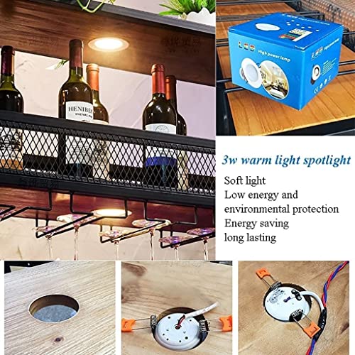 EMISOO Iron Ceiling Wine Rack, Home Bar Wine Glass Rack Hanger, Upside Down Wine Glass Rack, Hanging Wine Cabinet Rack, Bar Decoration Storage Ra