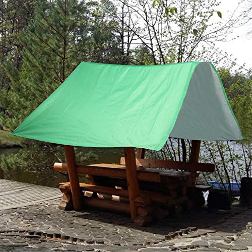 TOPINCN Outdoor Swing Cover Kids Playground Roof Canopy Patio Swing Cover Waterproof Cover Replacement Tarp Sunshade for Garden Patio(Green)