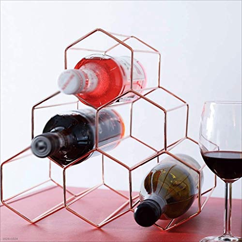DLOETT Countertop Wine Rack - No Assembly Required - Wine Racks Countertop - Small Wine Rack and Wine Bottle Holder - Tabletop Wine Rack (Color :