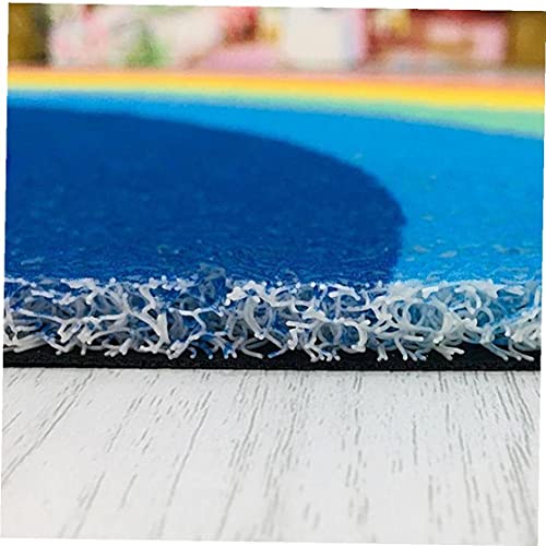 Outdoor Front Door Mats Rainbow Rug Housewarming Doormat Gift Present Dirt-trapper Barrier 18x34 Inch Multicolor